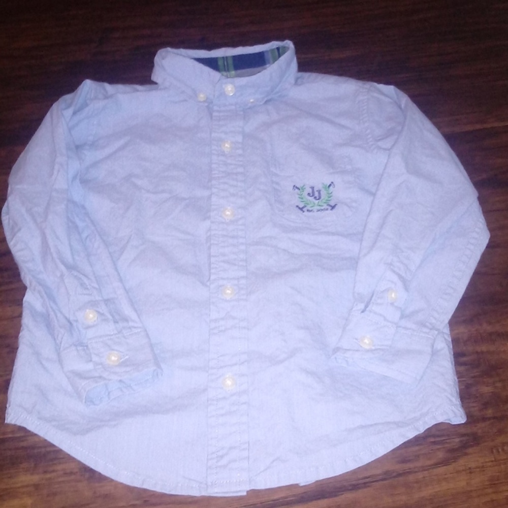 Janie & Jack long sleeve button down shirt size 3.